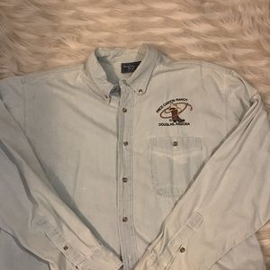Price Canyon Ranch VTG 90’s Embroidered Denim Shirt